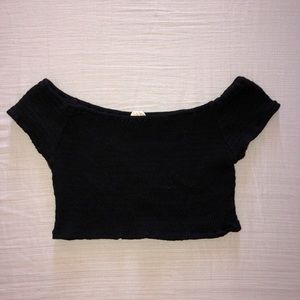 ✨SOLD✨John Galt off the shoulder crop top